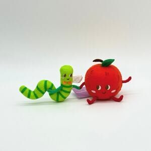 Target Spritz Felt Duo Apple & Worm 2025 Figurine NEW